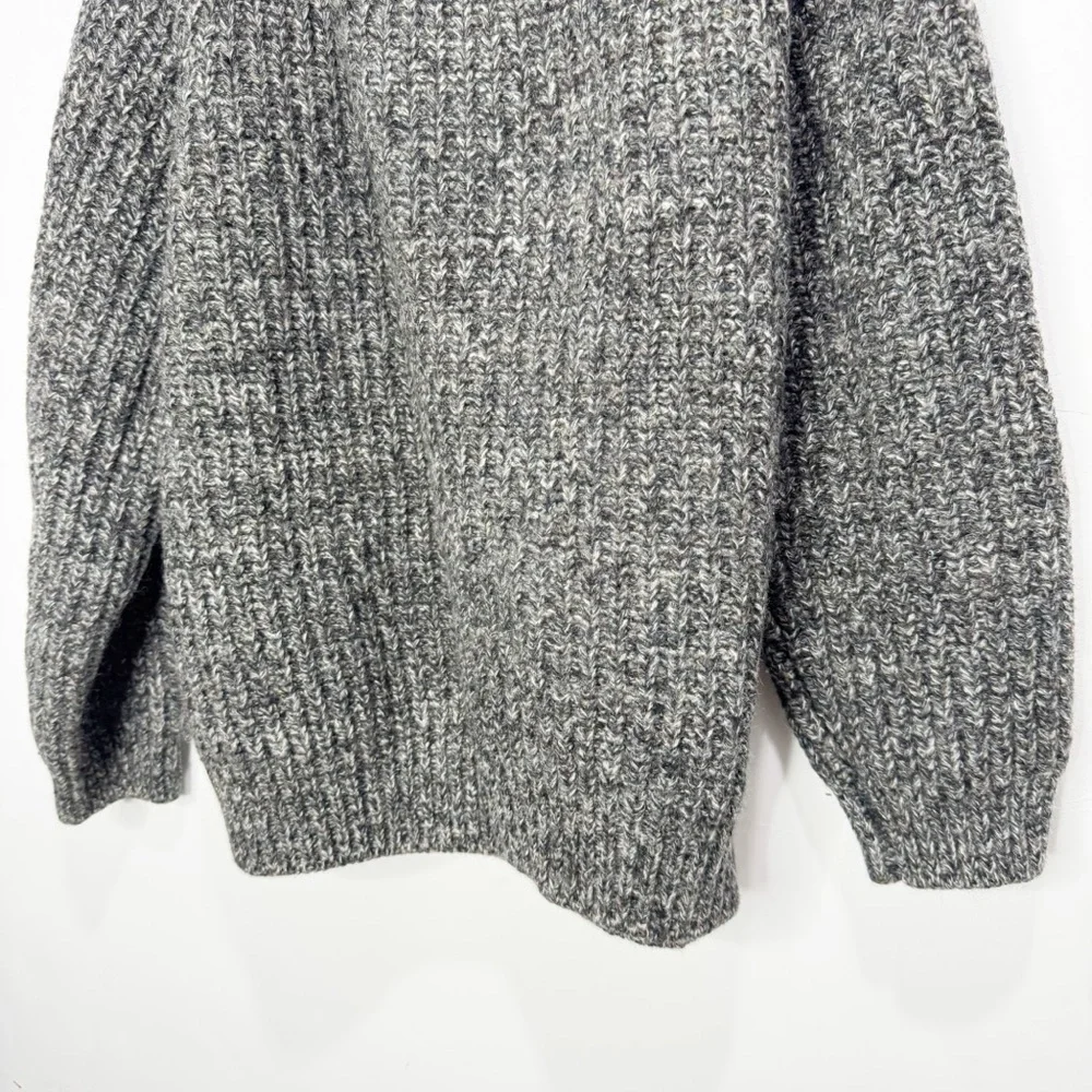 Vintage Dartmoor Jumpers Chunky Knit Gray 100% Wool Sweater Size XL - Picture 3 of 13